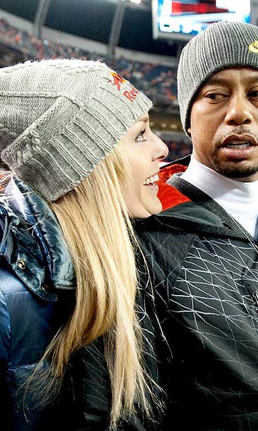 Tiger and Lindsey had a good view at the Chiefs-Broncos game